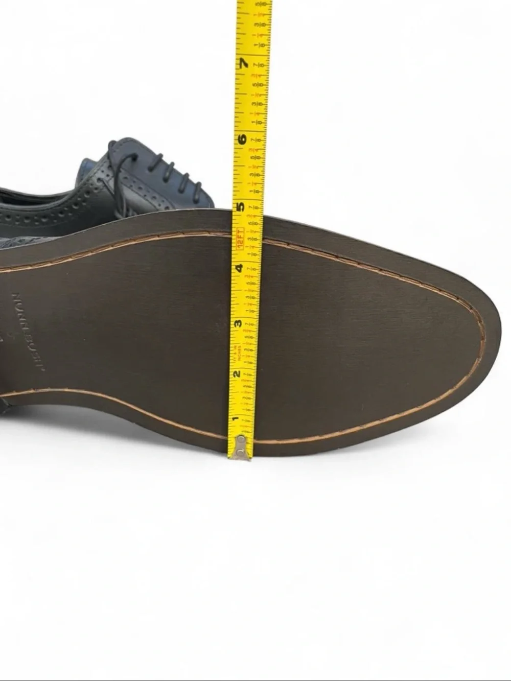 Nunn Bush Nelson Black Leather Wingtip Oxford Dress Shoes Men’s Size 15 New NWT